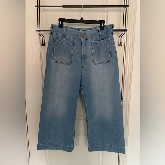 Maeve The Curvy Colette Crop Wide-Leg Jeans size 32p - Picture 3 of 11